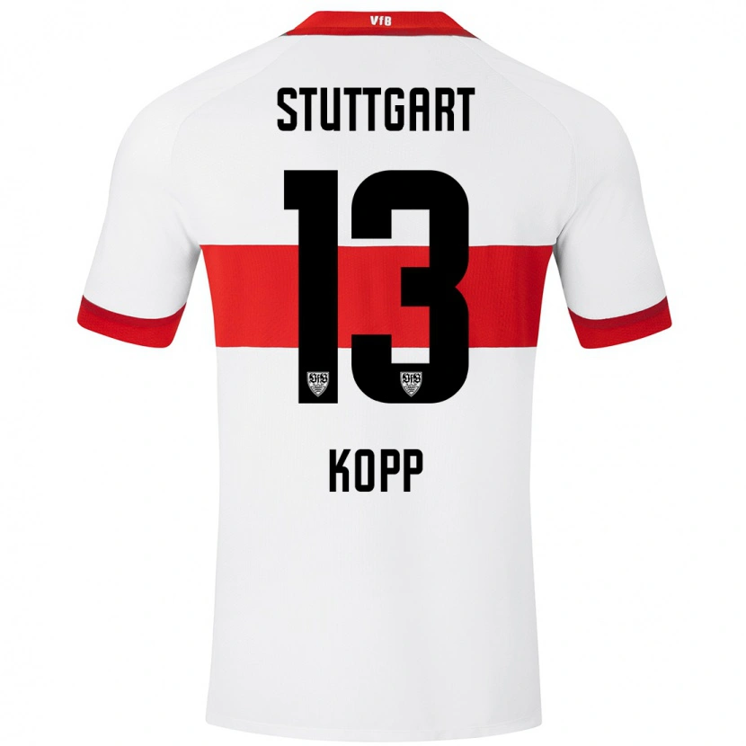 Danxen Barn Leonie Kopp #13 Vit Röd Hemmatröja Matchtröjor 2024/25 Tröjor T-Tröja