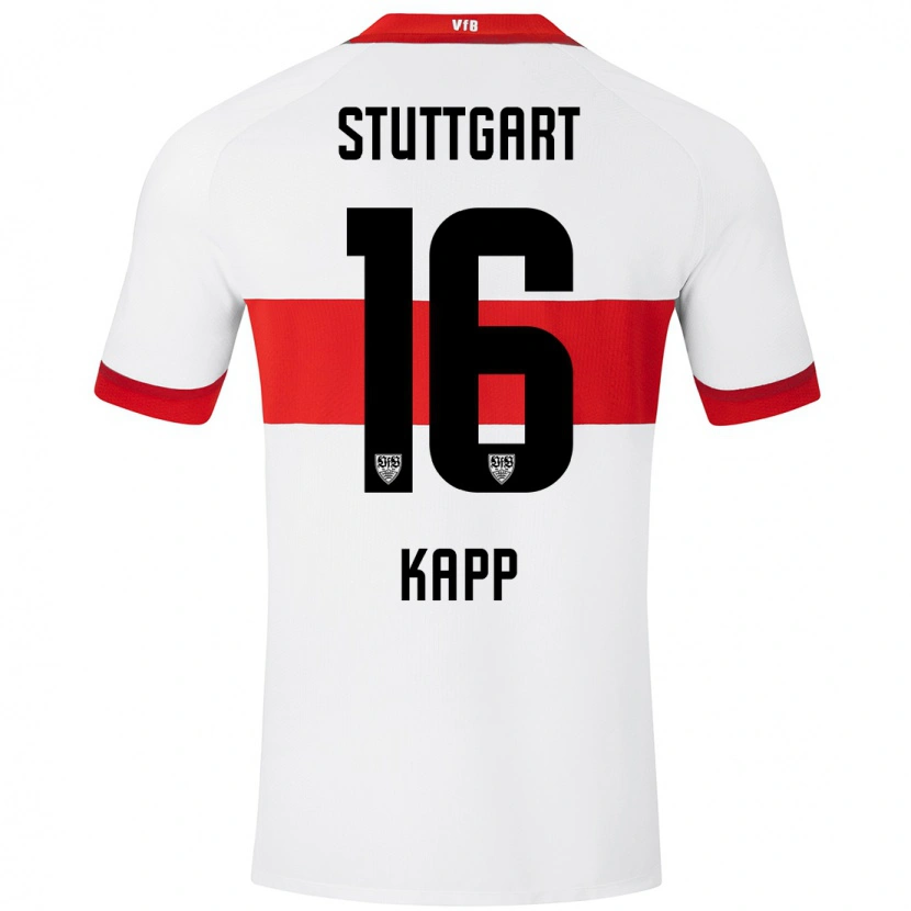 Danxen Barn Patrick Kapp #16 Vit Röd Hemmatröja Matchtröjor 2024/25 Tröjor T-Tröja