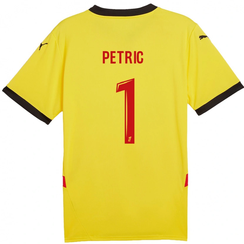 Danxen Barn Denis Petric #1 Gul Röd Hemmatröja Matchtröjor 2024/25 Tröjor T-Tröja