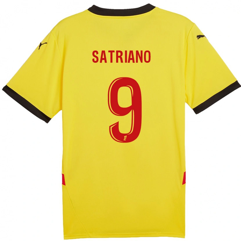 Danxen Barn Martín Satriano #9 Gul Röd Hemmatröja Matchtröjor 2024/25 Tröjor T-Tröja