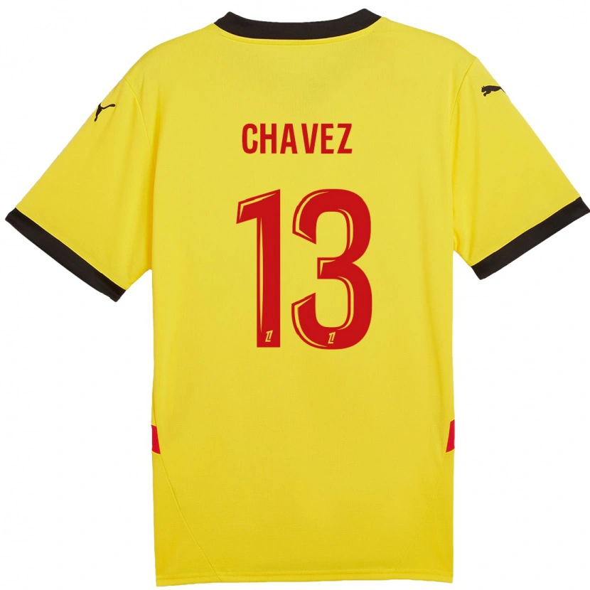 Danxen Barn Jhoanner Chávez #13 Gul Röd Hemmatröja Matchtröjor 2024/25 Tröjor T-Tröja