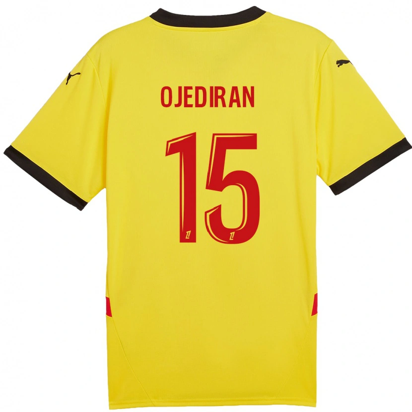 Danxen Barn Hamzat Ojediran #15 Gul Röd Hemmatröja Matchtröjor 2024/25 Tröjor T-Tröja