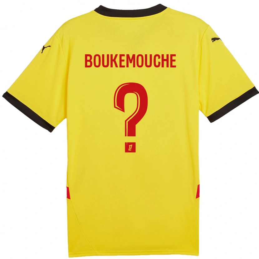 Danxen Barn Amine Boukemouche #0 Gul Röd Hemmatröja Matchtröjor 2024/25 Tröjor T-Tröja