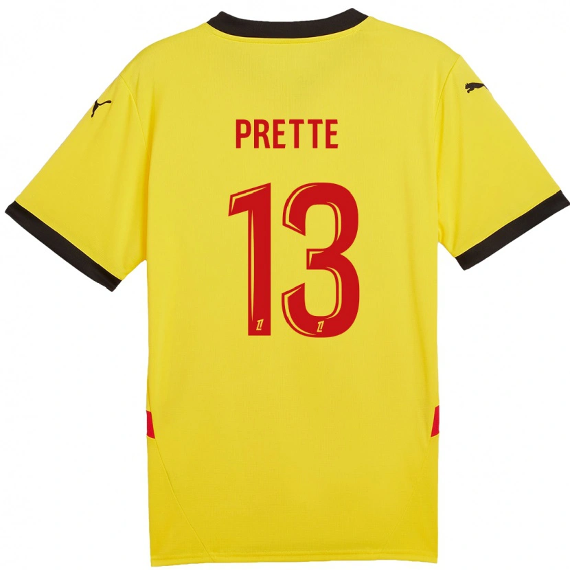 Danxen Barn Andréa Prette #13 Gul Röd Hemmatröja Matchtröjor 2024/25 Tröjor T-Tröja
