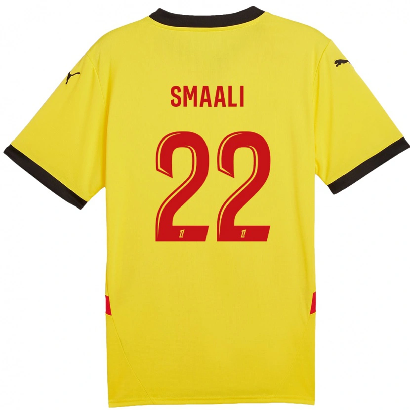 Danxen Barn Emma Smaali #22 Gul Röd Hemmatröja Matchtröjor 2024/25 Tröjor T-Tröja