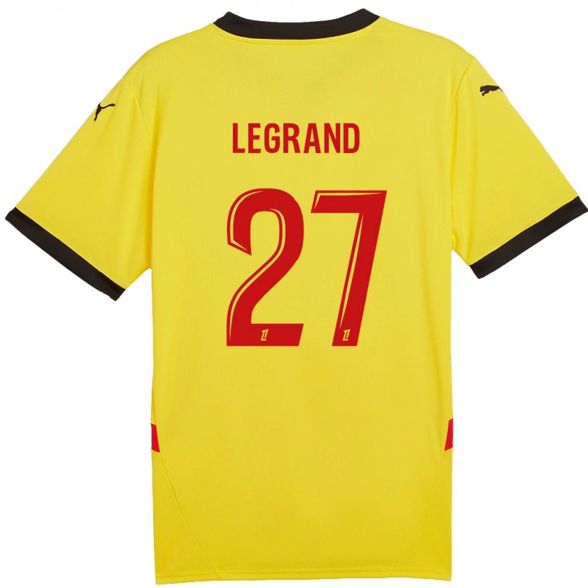 Danxen Barn Bérénice Legrand #27 Gul Röd Hemmatröja Matchtröjor 2024/25 Tröjor T-Tröja