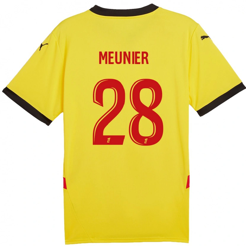 Danxen Barn Jennifer Meunier #28 Gul Röd Hemmatröja Matchtröjor 2024/25 Tröjor T-Tröja