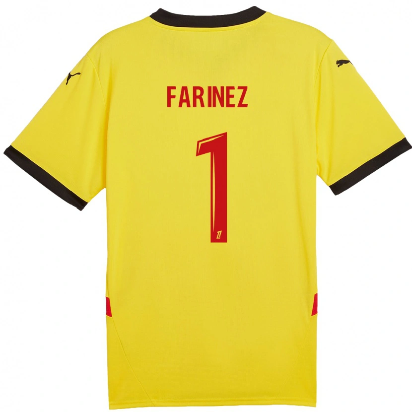 Danxen Barn Wuilker Fariñez #1 Gul Röd Hemmatröja Matchtröjor 2024/25 Tröjor T-Tröja