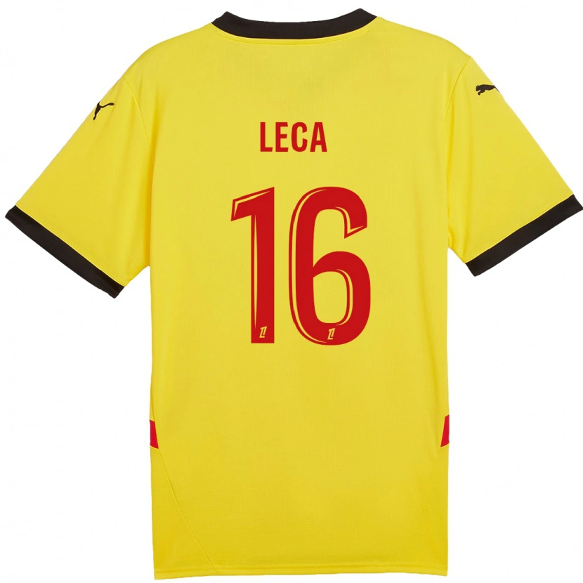 Danxen Barn Jean-Louis Leca #16 Gul Röd Hemmatröja Matchtröjor 2024/25 Tröjor T-Tröja
