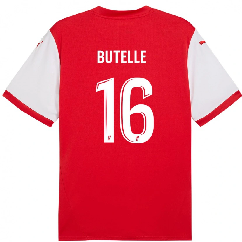 Danxen Barn Ludovic Butelle #16 Röd Vit Hemmatröja Matchtröjor 2024/25 Tröjor T-Tröja