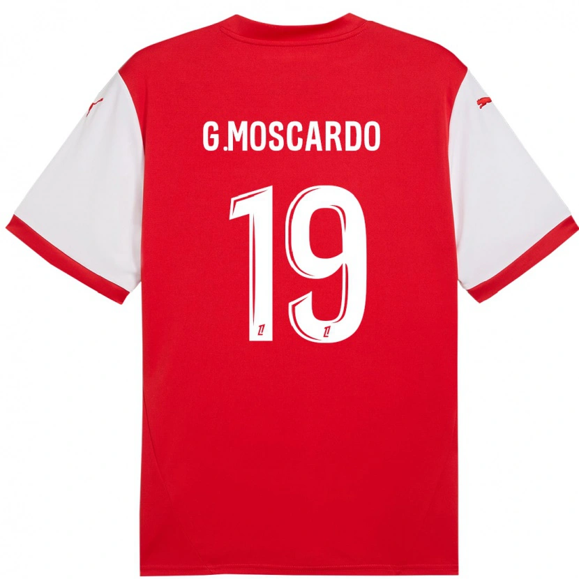 Danxen Barn Gabriel Moscardo #19 Röd Vit Hemmatröja Matchtröjor 2024/25 Tröjor T-Tröja