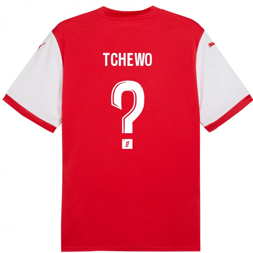 Danxen Barn Ryan Tchapda Tchewo #0 Röd Vit Hemmatröja Matchtröjor 2024/25 Tröjor T-Tröja