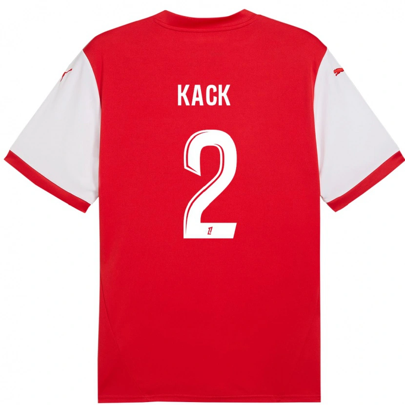Danxen Barn Mathilde Kack #2 Röd Vit Hemmatröja Matchtröjor 2024/25 Tröjor T-Tröja