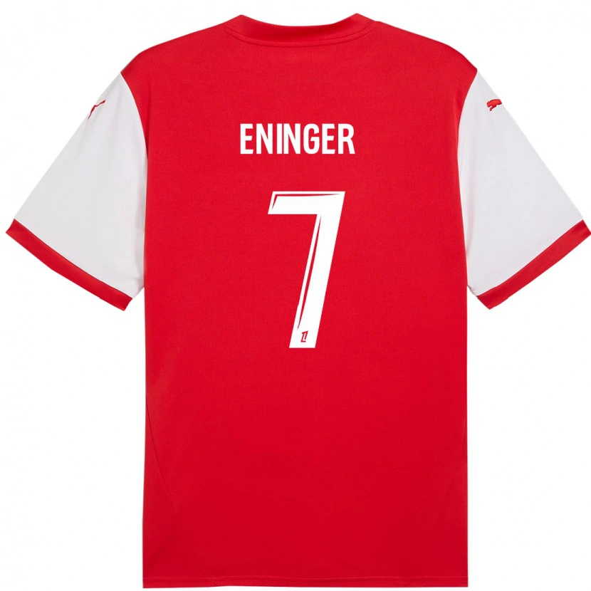 Danxen Barn Thelma Eninger #7 Röd Vit Hemmatröja Matchtröjor 2024/25 Tröjor T-Tröja