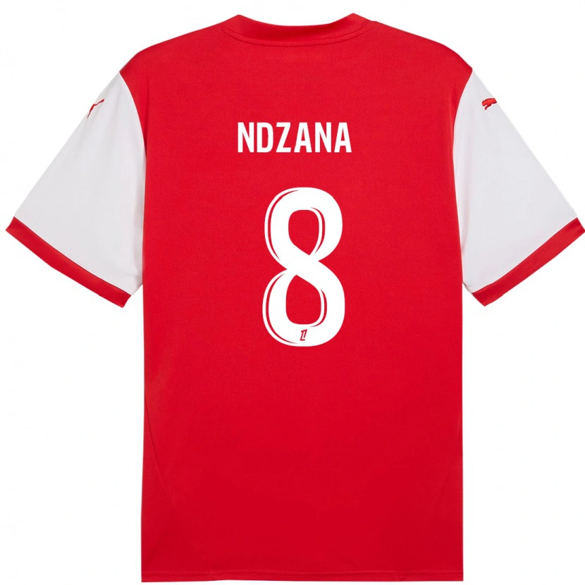 Danxen Barn Colette Ndzana #8 Röd Vit Hemmatröja Matchtröjor 2024/25 Tröjor T-Tröja