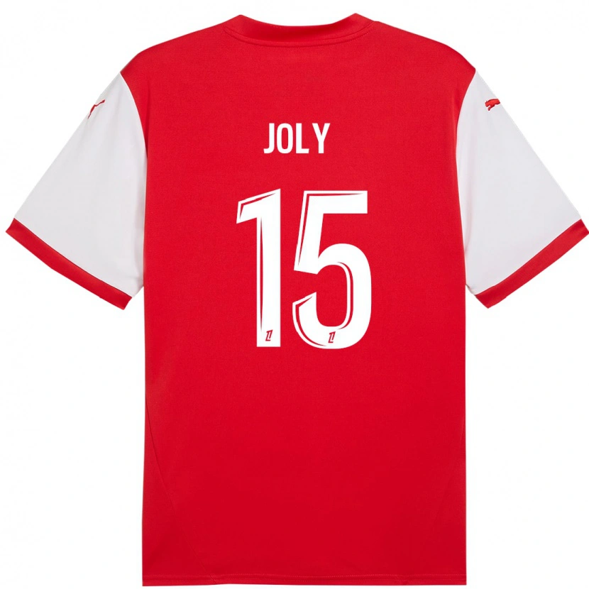 Danxen Barn Lou-Ann Joly #15 Röd Vit Hemmatröja Matchtröjor 2024/25 Tröjor T-Tröja