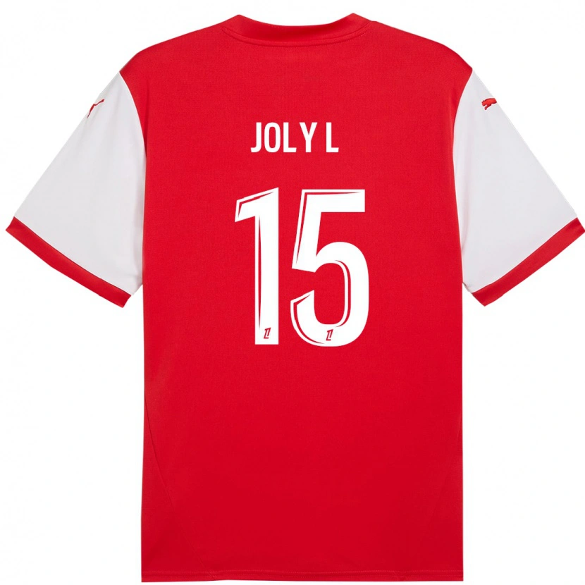Danxen Barn Lou Ann Joly #15 Röd Vit Hemmatröja Matchtröjor 2024/25 Tröjor T-Tröja