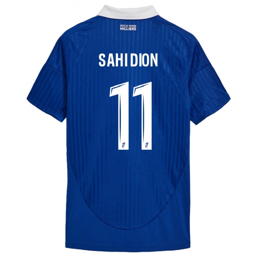 Danxen Barn Moïse Sahi Dion #11 Blå Vit Hemmatröja Matchtröjor 2024/25 Tröjor T-Tröja