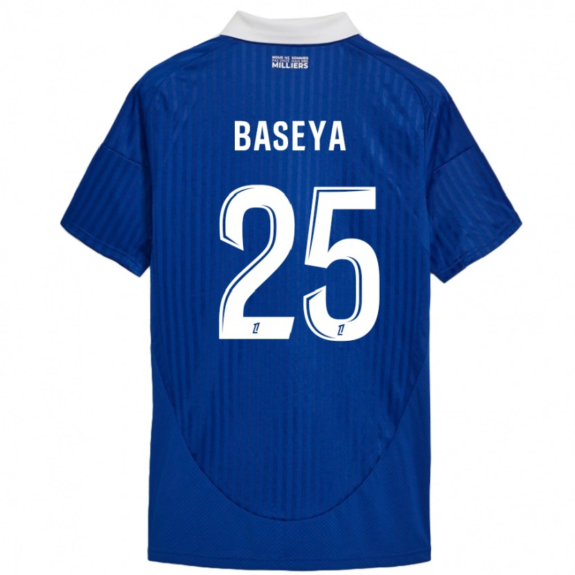 Danxen Barn Steven Baseya #25 Blå Vit Hemmatröja Matchtröjor 2024/25 Tröjor T-Tröja