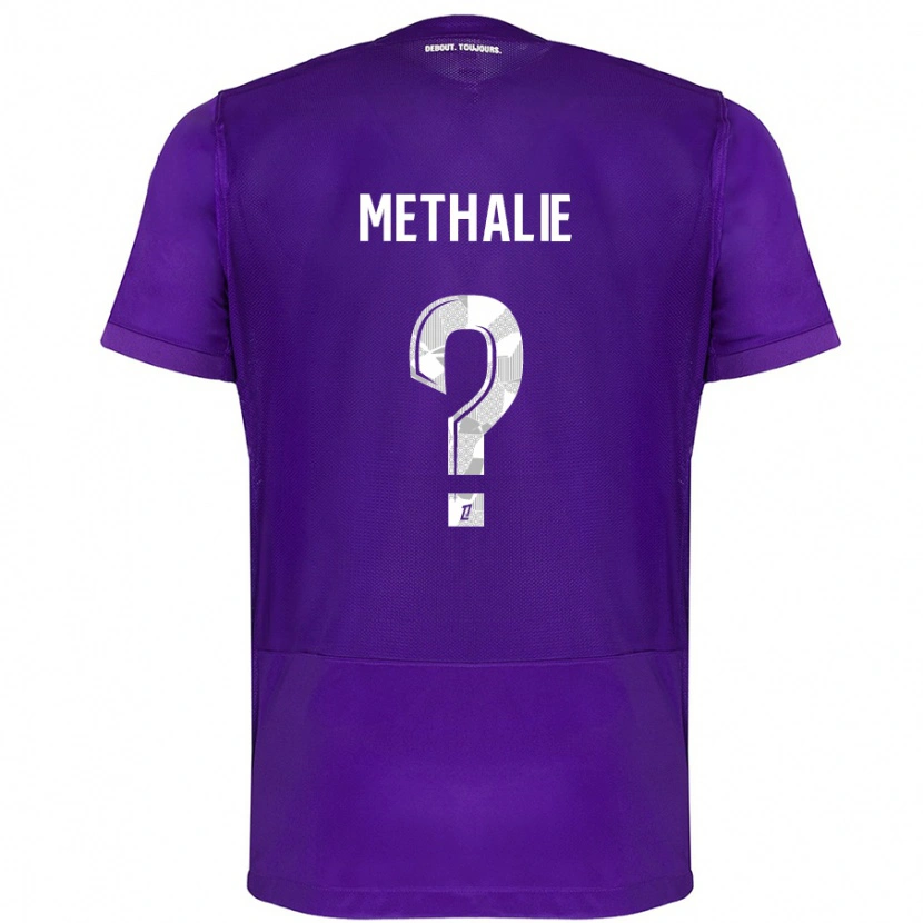 Danxen Barn Dayann Methalie #0 Lila Vit Hemmatröja Matchtröjor 2024/25 Tröjor T-Tröja