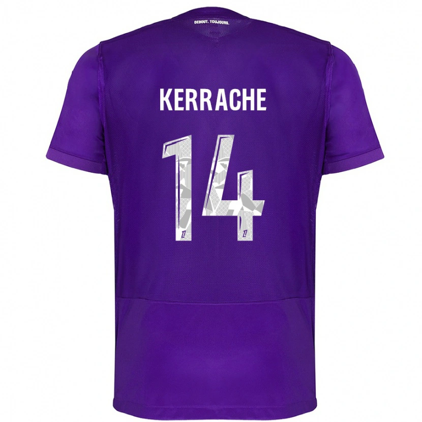 Danxen Barn Marina Kerrache #14 Lila Vit Hemmatröja Matchtröjor 2024/25 Tröjor T-Tröja