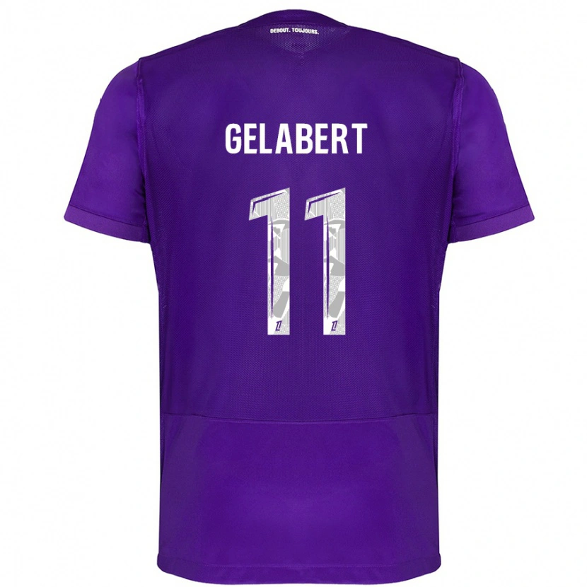 Danxen Barn César Gelabert #11 Lila Vit Hemmatröja Matchtröjor 2024/25 Tröjor T-Tröja