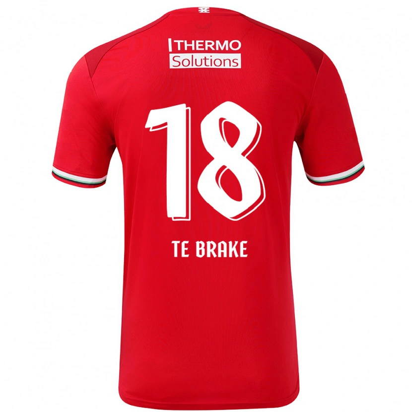 Danxen Barn Sophie Te Brake #18 Röd Vit Hemmatröja Matchtröjor 2024/25 Tröjor T-Tröja