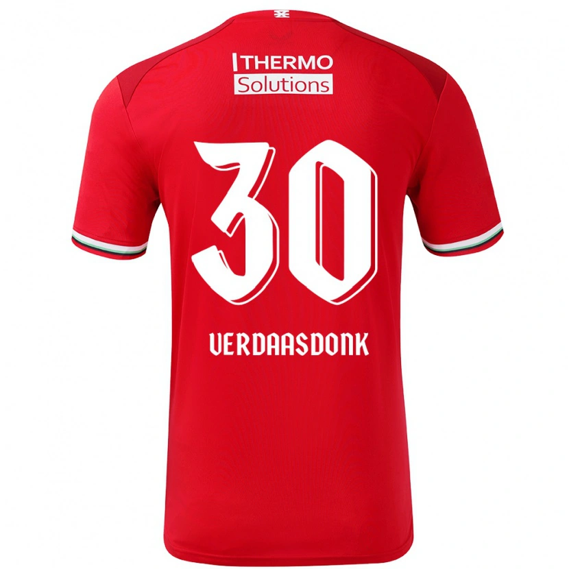Danxen Barn Suus Verdaasdonk #30 Röd Vit Hemmatröja Matchtröjor 2024/25 Tröjor T-Tröja