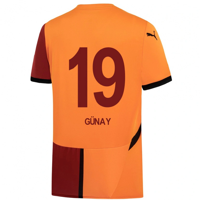 Danxen Barn Günay Güvenç #19 Gul Röd Hemmatröja Matchtröjor 2024/25 Tröjor T-Tröja