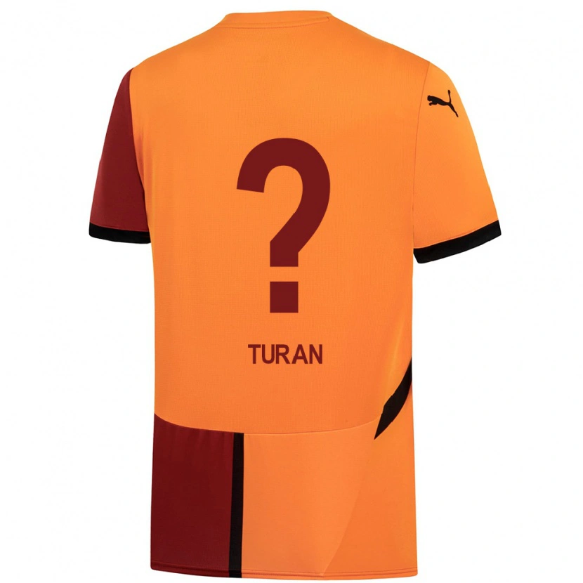 Danxen Barn Hasan Turan #0 Gul Röd Hemmatröja Matchtröjor 2024/25 Tröjor T-Tröja