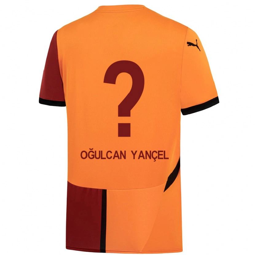Danxen Barn Necati Oğulcan Yançel #0 Gul Röd Hemmatröja Matchtröjor 2024/25 Tröjor T-Tröja
