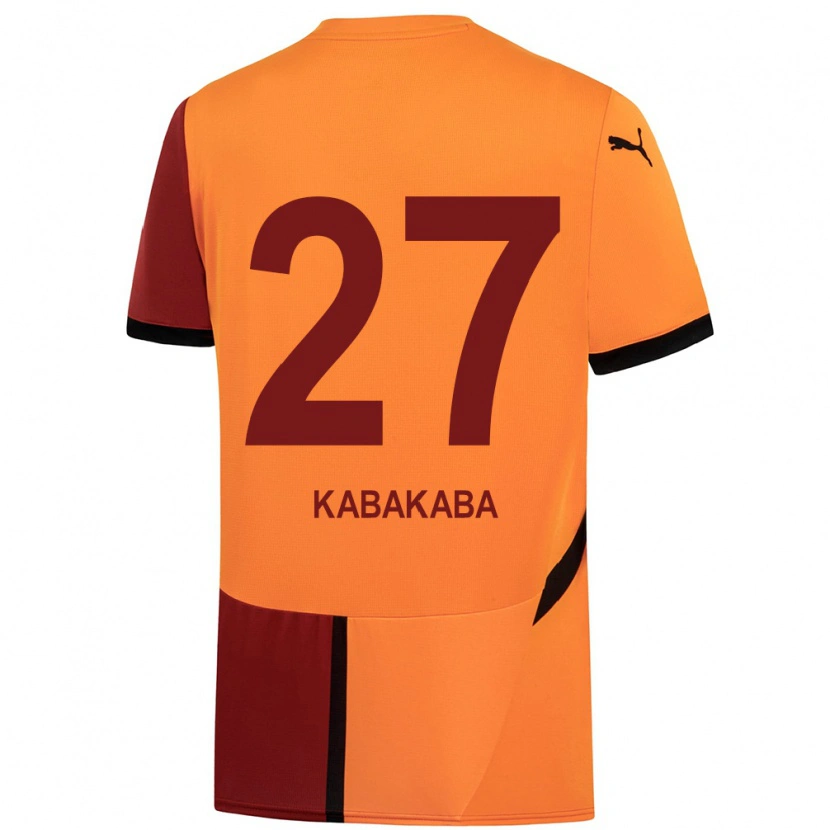 Danxen Barn Naomie Kabakaba #27 Gul Röd Hemmatröja Matchtröjor 2024/25 Tröjor T-Tröja