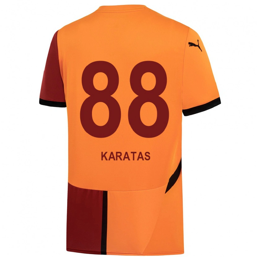 Danxen Barn Kazımcan Karataş #88 Gul Röd Hemmatröja Matchtröjor 2024/25 Tröjor T-Tröja