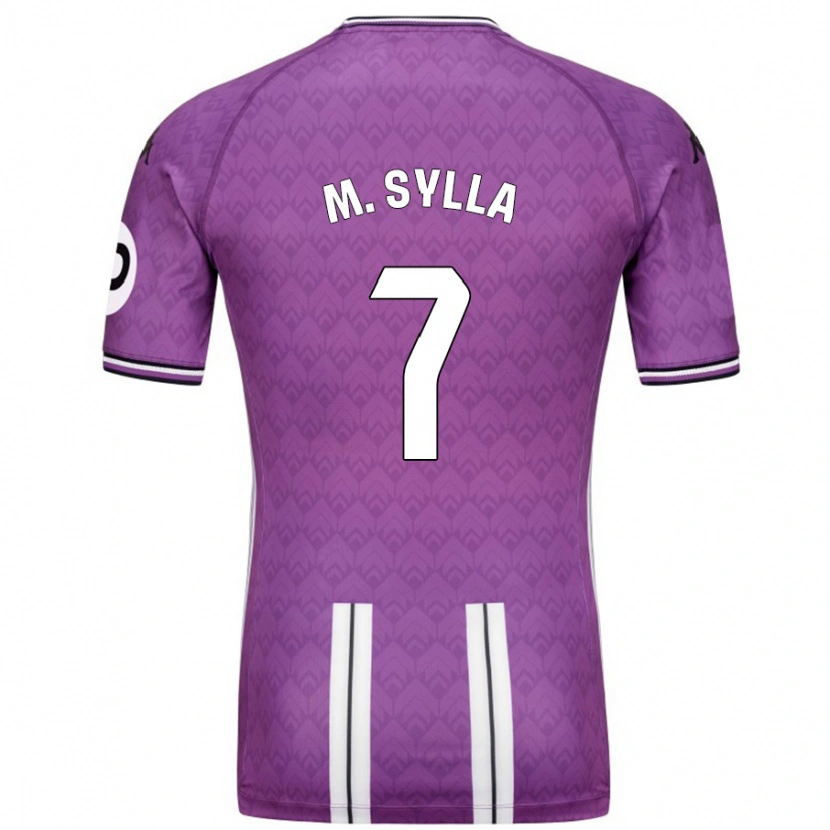 Danxen Barn Mamadou Sylla #7 Lila Vit Hemmatröja Matchtröjor 2024/25 Tröjor T-Tröja