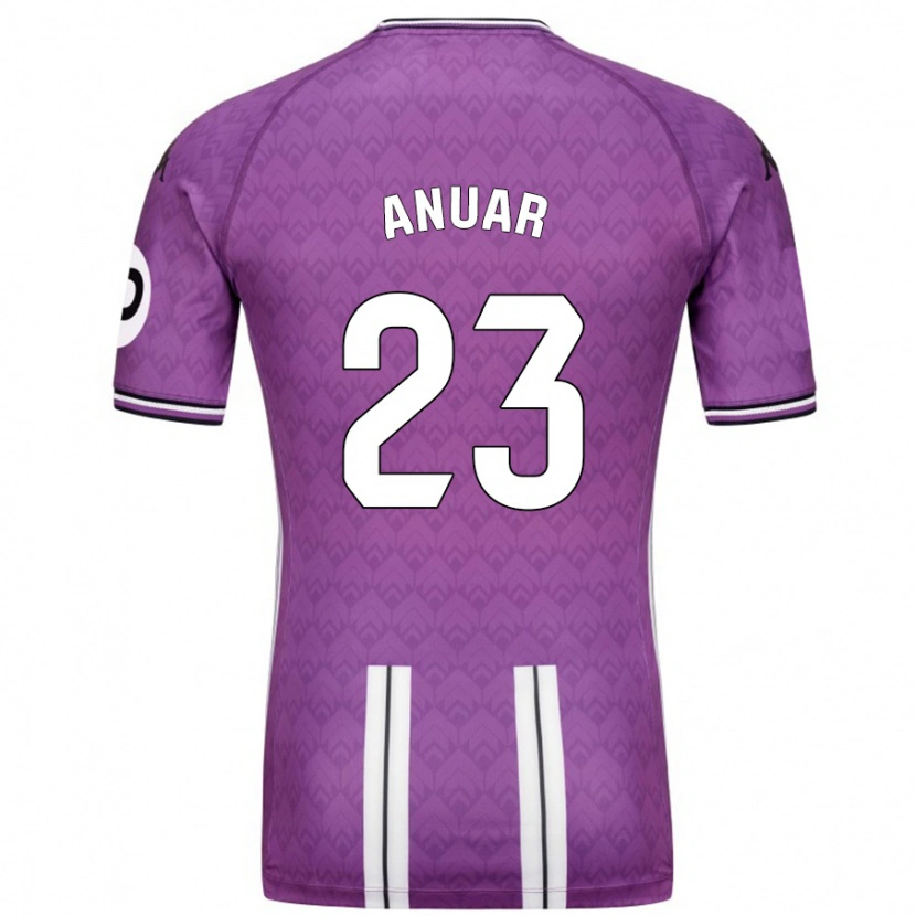 Danxen Barn Anuar #23 Lila Vit Hemmatröja Matchtröjor 2024/25 Tröjor T-Tröja