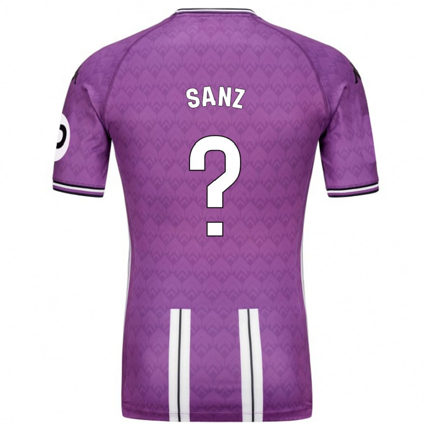 Danxen Barn David Sanz #0 Lila Vit Hemmatröja Matchtröjor 2024/25 Tröjor T-Tröja