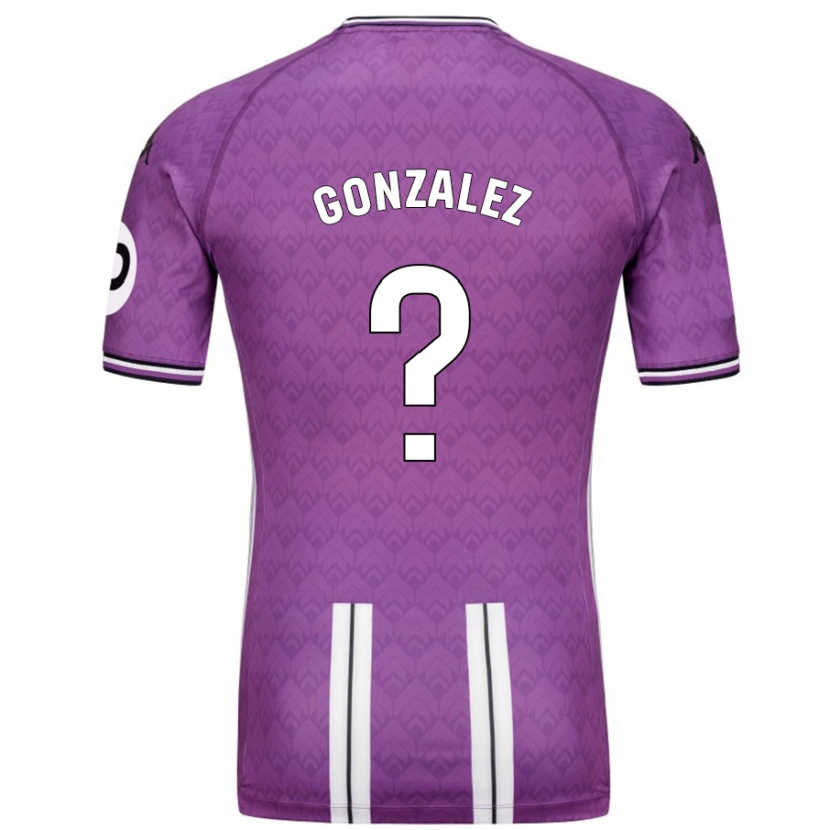 Danxen Barn Santi González #0 Lila Vit Hemmatröja Matchtröjor 2024/25 Tröjor T-Tröja