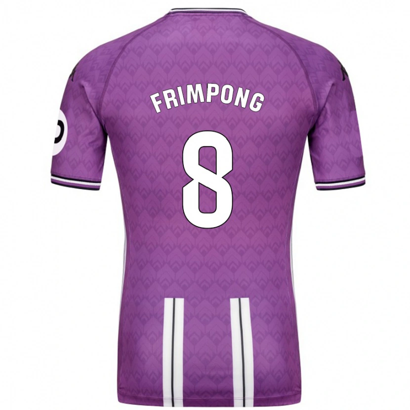 Danxen Barn Eugene Frimpong #8 Lila Vit Hemmatröja Matchtröjor 2024/25 Tröjor T-Tröja