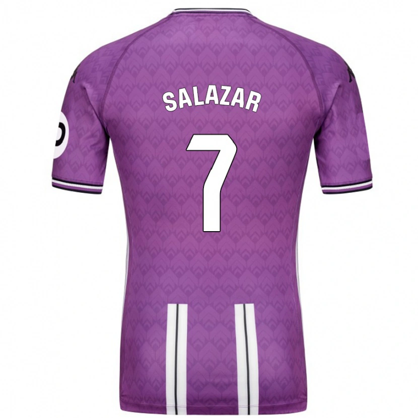 Danxen Barn Israel Salazar #7 Lila Vit Hemmatröja Matchtröjor 2024/25 Tröjor T-Tröja