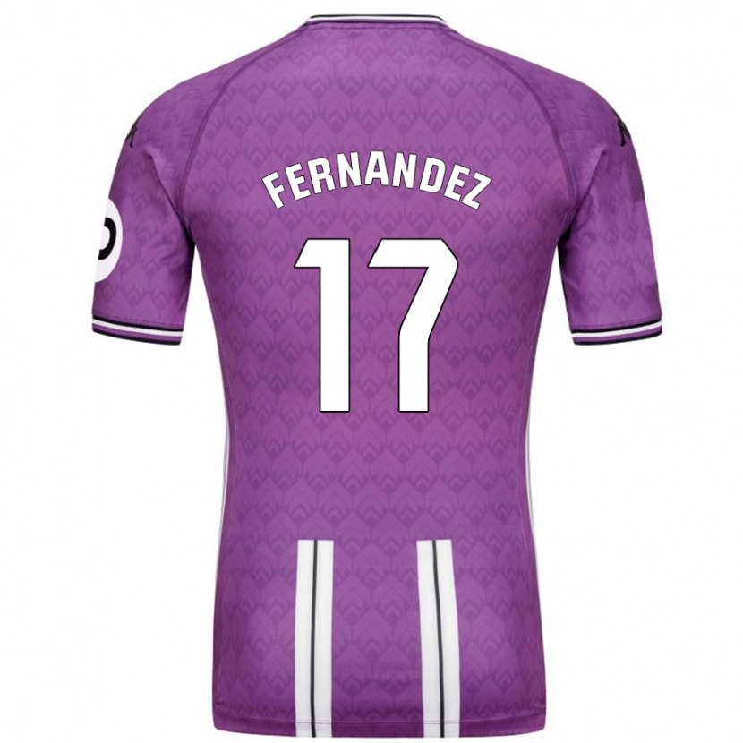 Danxen Barn Dani Fernández #17 Lila Vit Hemmatröja Matchtröjor 2024/25 Tröjor T-Tröja