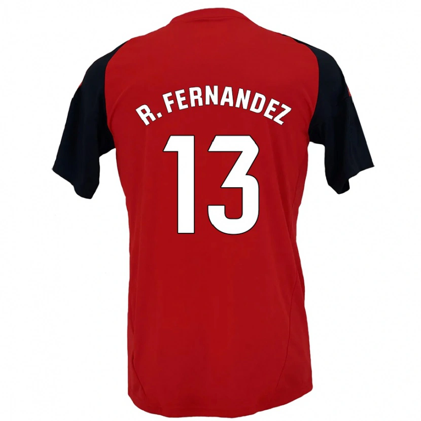Danxen Barn Raúl Fernández #13 Röd Svart Hemmatröja Matchtröjor 2024/25 Tröjor T-Tröja