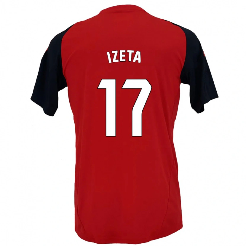 Danxen Barn Urko Izeta #17 Röd Svart Hemmatröja Matchtröjor 2024/25 Tröjor T-Tröja