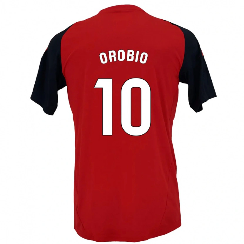 Danxen Barn Ekhiotz Orobio #10 Röd Svart Hemmatröja Matchtröjor 2024/25 Tröjor T-Tröja