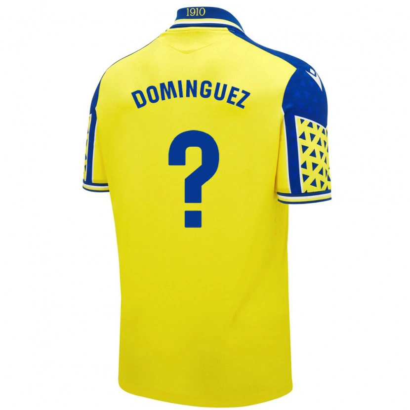 Danxen Barn Rubén Domínguez #0 Gul Blå Hemmatröja Matchtröjor 2024/25 Tröjor T-Tröja