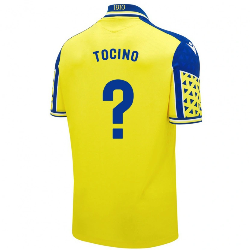 Danxen Barn Antonio Jesús Tocino #0 Gul Blå Hemmatröja Matchtröjor 2024/25 Tröjor T-Tröja
