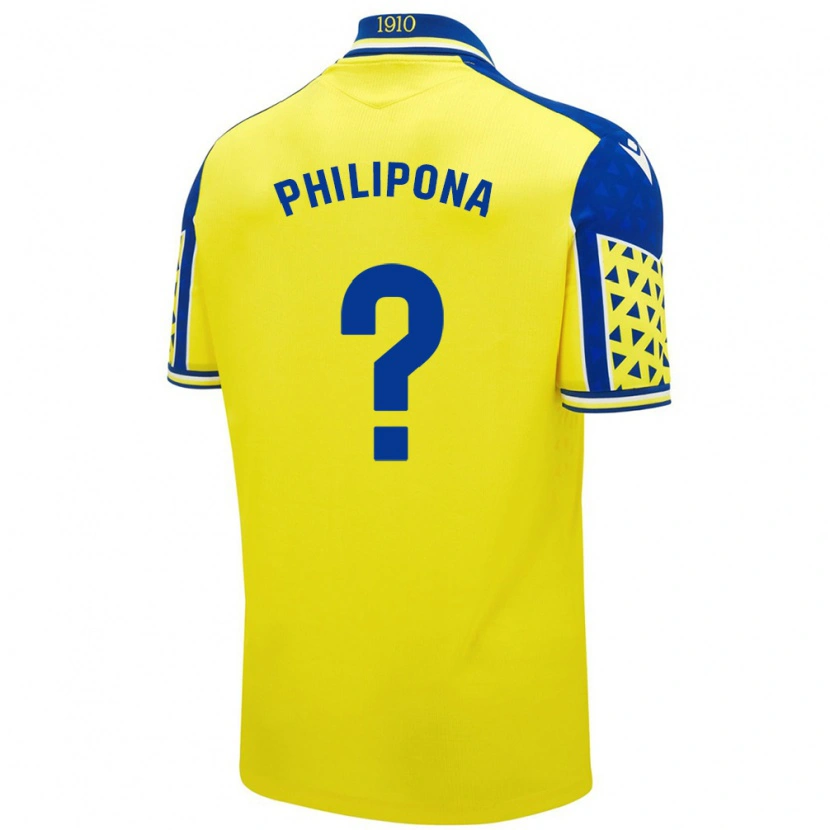 Danxen Barn Noé Philipona #0 Gul Blå Hemmatröja Matchtröjor 2024/25 Tröjor T-Tröja