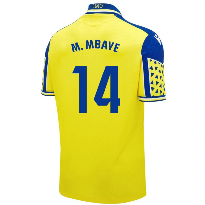 Danxen Barn Momo Mbaye #14 Gul Blå Hemmatröja Matchtröjor 2024/25 Tröjor T-Tröja
