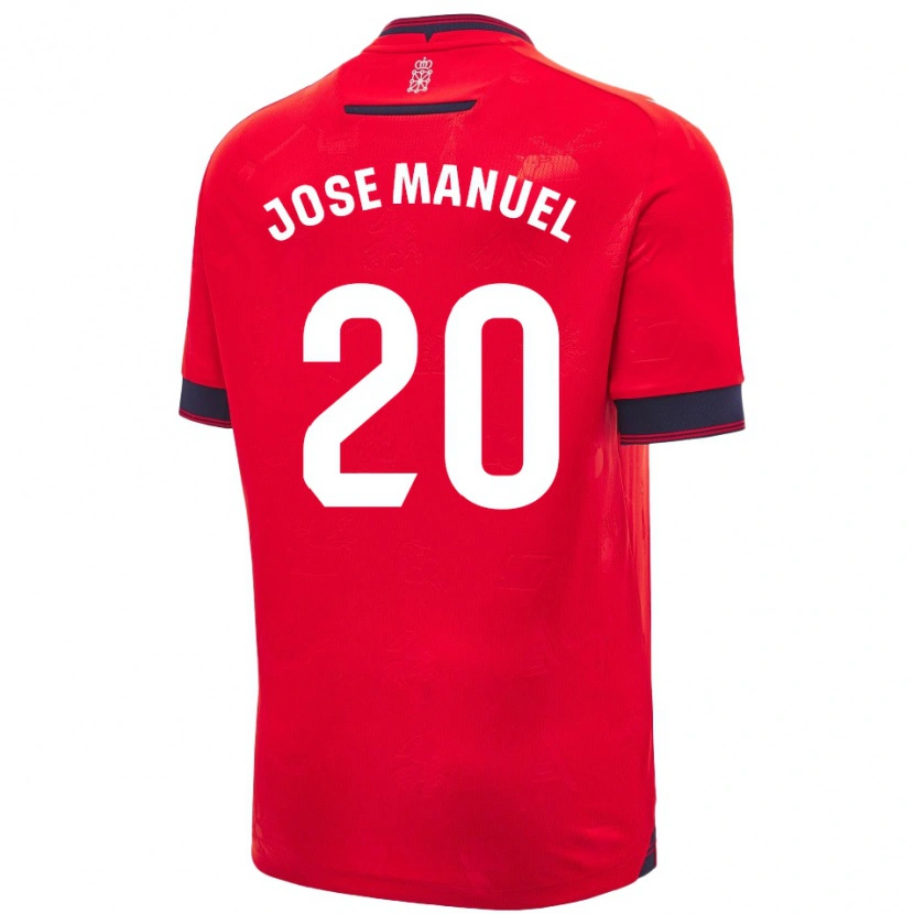 Danxen Barn José Manuel Arnáiz #20 Röd Vit Hemmatröja Matchtröjor 2024/25 Tröjor T-Tröja