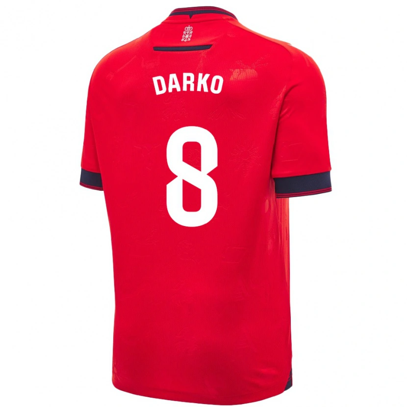 Danxen Barn Darko Brasanac #8 Röd Vit Hemmatröja Matchtröjor 2024/25 Tröjor T-Tröja