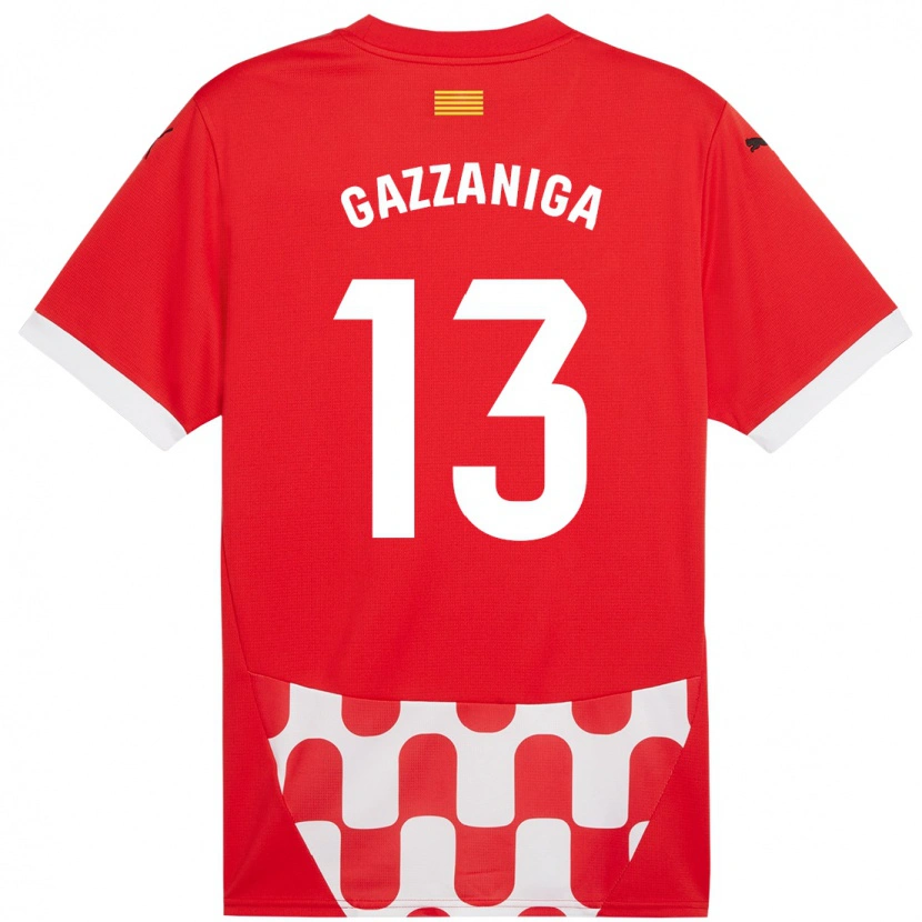 Danxen Barn Paulo Gazzaniga #13 Röd Vit Hemmatröja Matchtröjor 2024/25 Tröjor T-Tröja